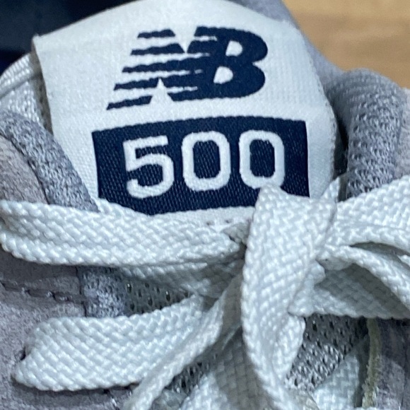 New Balance 500 Classic Gray Blue Comfort Sneakers GM500SG Men Lace up Sz 11.5 D - Picture 9 of 11